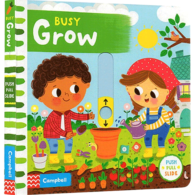 【英文原版3-6岁】忙碌的成长 Busy Grow 低幼启蒙 儿童繁忙成长