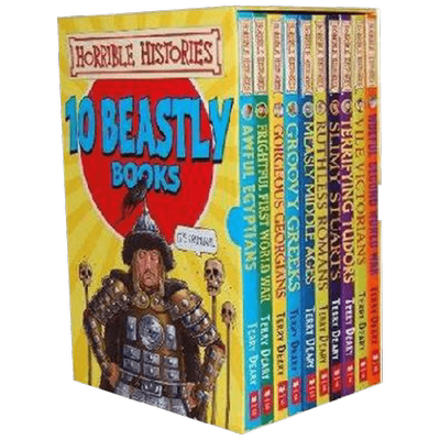 邪恶的历史HORRIBLE HISTORIES: TEN BEASTLY BOOKS BOX SET 英文原版