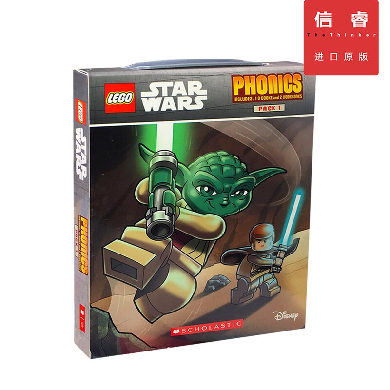 【英文原版 7-12岁】乐高星球大战 Lego Star Wars Phonics 12册盒装