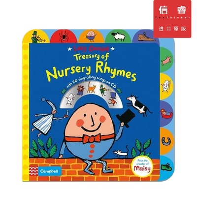 【英文原版3-6岁】童谣宝库 Treasury of Nursery Rhymes 低幼启蒙 儿童认知 纸板书