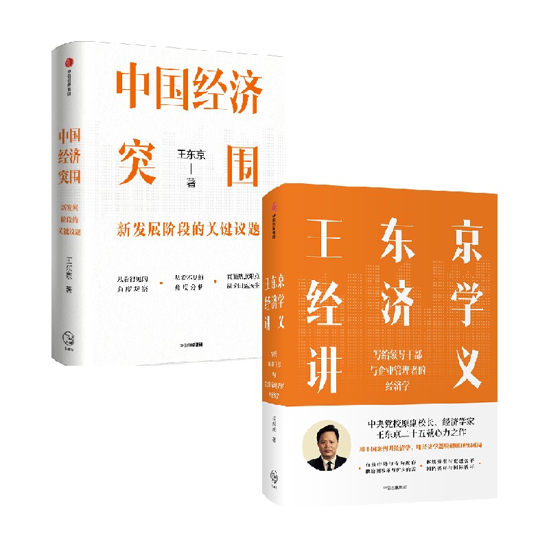 王东京经济学讲义+中国经济突围套装2册王东京著读懂当前中国经济热点难点-封面