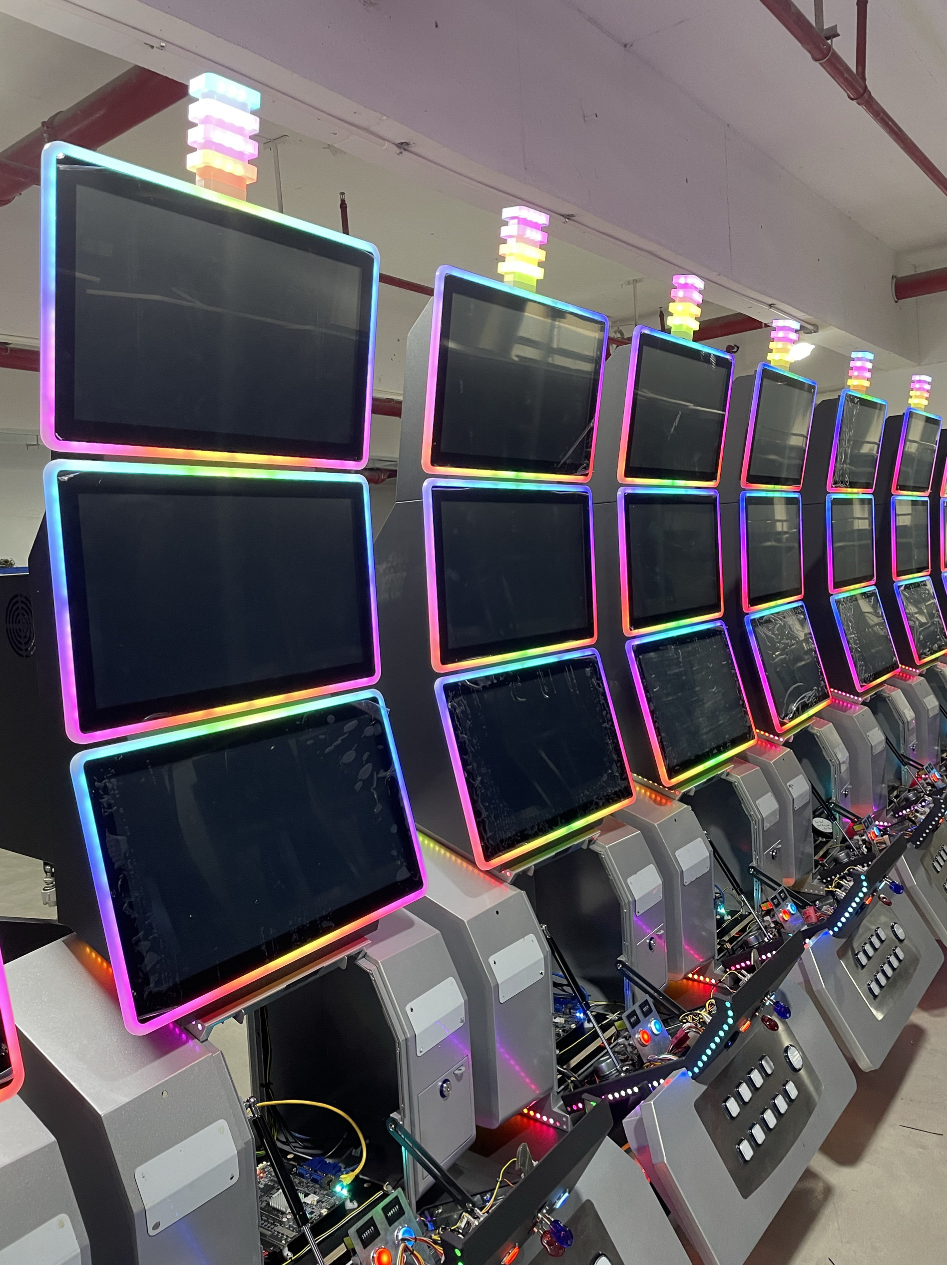 外贸拉霸机文审机机儿童机娃娃机解码器液晶屏按钮摇杆八戒闹海