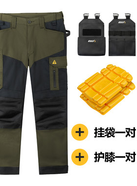 凉感工装裤男夏薄款加强版耐磨户外休闲通勤直筒作训裤多口袋战术