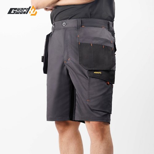 工作短裤男夏季薄款劳保服工厂车间耐磨汽配汽修机修男五分裤