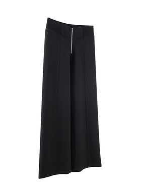 [BELLEVUE]DTHEREAL23SS新款前拉链松紧低腰垂坠厚重显瘦简约西裤