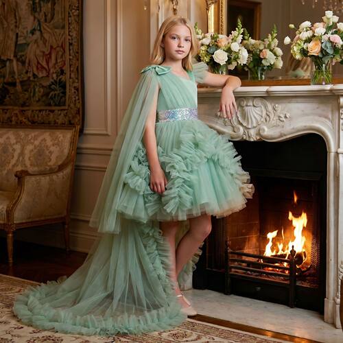 Evening Party Girl kids Clothes Gift girls Baby for dresses