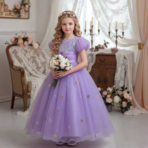 Kids Clothes Girls Elegant Formal Ball Spring Princess Dress