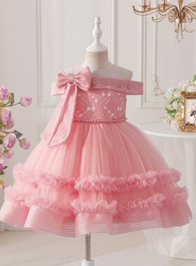 Baby Girls Dress Casual Costume Kids Dresses For Girls Flowe