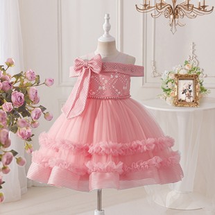 Baby Girls Dress Casual Costume Kids Dresses For Girls Flowe