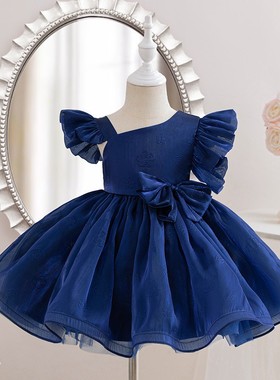 Small medium-sized children's dress princess dress girl baby