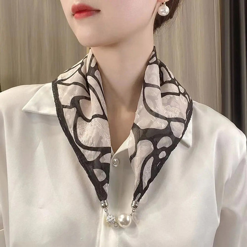 春秋夏季印花韩版女时尚丝巾装饰