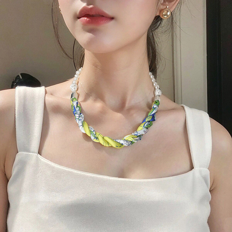 高级丝巾项链小众设计感女春夏