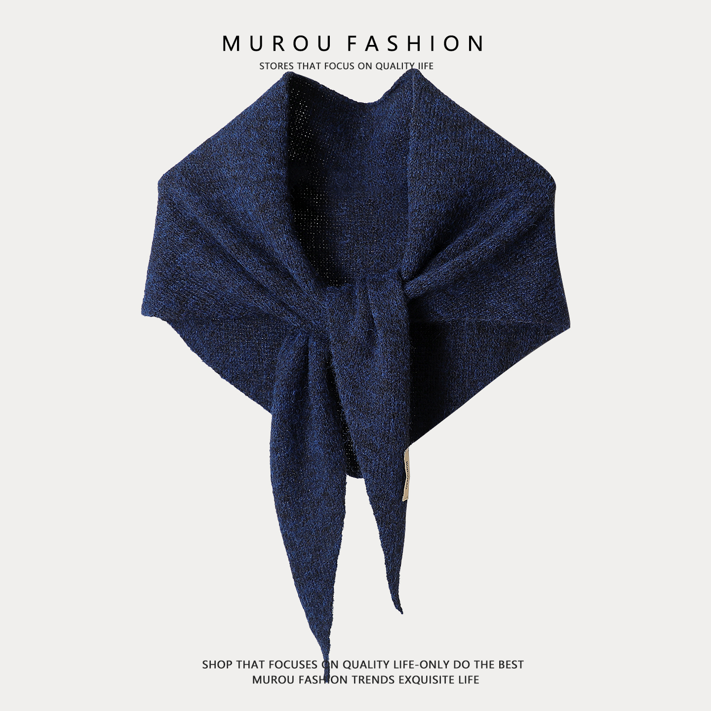 柔软百搭羊绒羊毛混纺三角形大披肩保暖围巾女2025秋冬季护颈围脖 柔软百搭羊绒羊毛混纺三角形大披肩保暖围巾女2025秋冬季护颈围脖