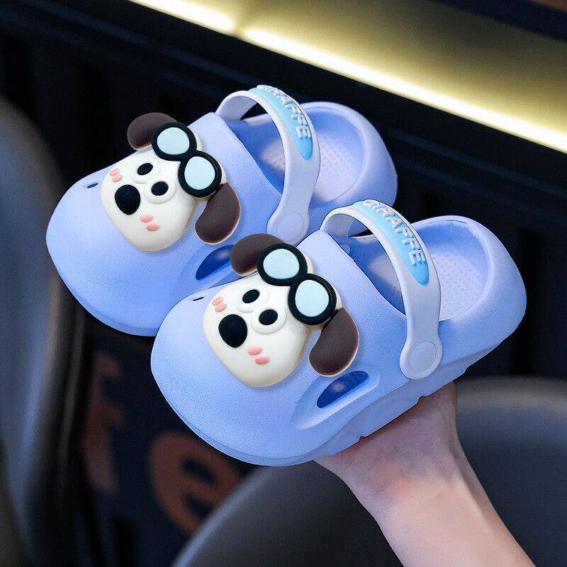 宝宝洞洞鞋新款男童女童软底防滑沙滩鞋1-3岁婴儿包头休闲凉拖鞋