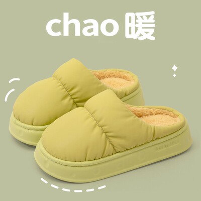 防水棉拖鞋女冬季新款室内外防滑