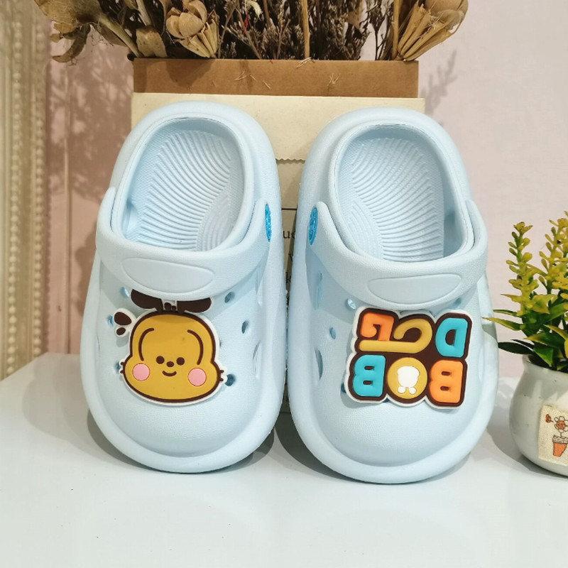 小童洞洞鞋软底幼儿沙滩鞋Bobdog/巴布豆儿童凉拖鞋防滑男童女童