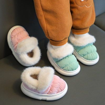 幸福玛丽包跟防水冬宝宝儿童棉鞋