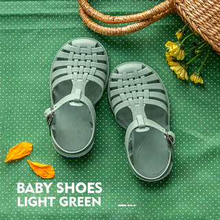 幸福玛丽宝宝凉鞋软底防滑男童女童儿童洞洞鞋果冻包头拖鞋沙滩鞋