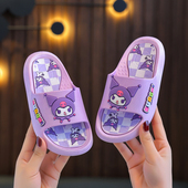软底家居家卡通浴室洗澡公主可爱库洛米女童夏季 室内外防滑 凉拖鞋
