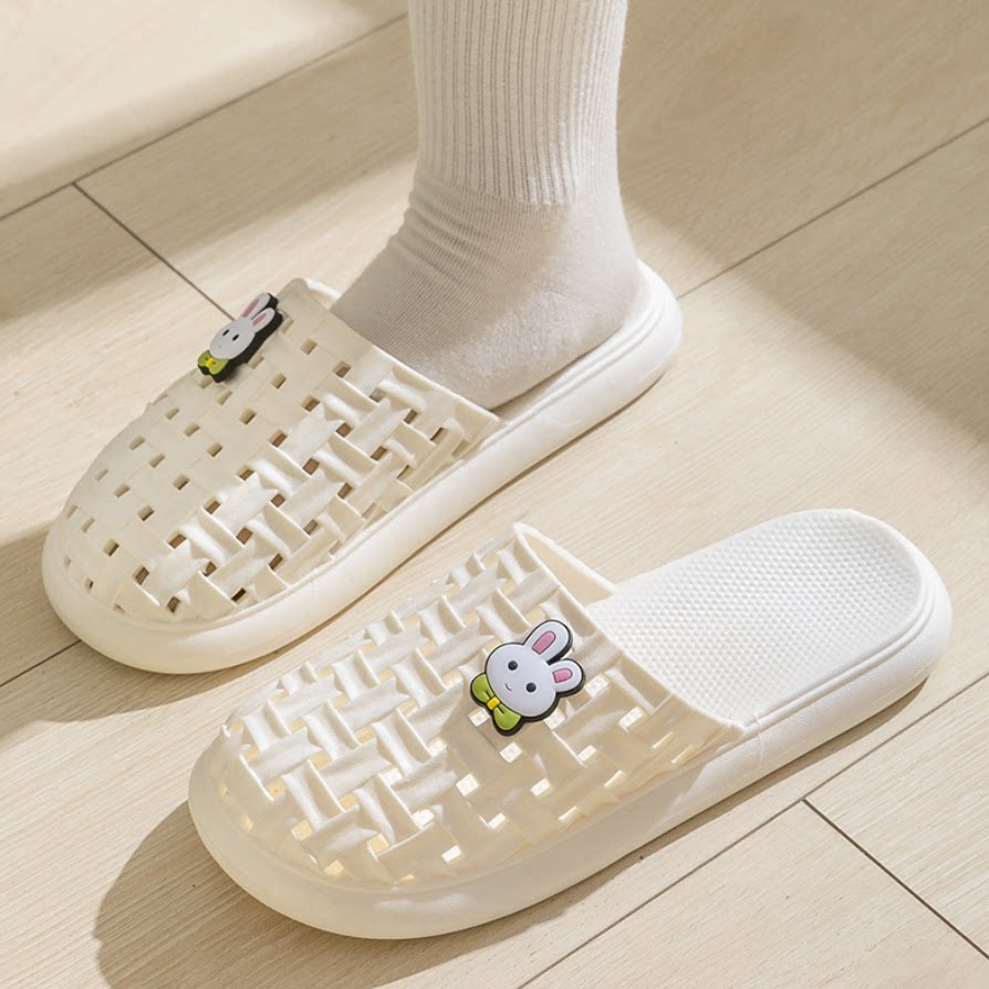 豫人夏季洞洞沙滩浴室家居凉拖鞋夏天男女士防滑包头居家塑料拖鞋