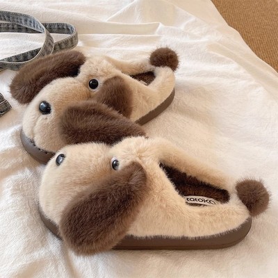棉拖鞋女冬季家居室内毛绒鞋保暖