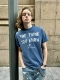 水洗蓝slogan斑驳感标语印花复古短宽Boxy短袖 VLABMADE 懂哥T恤
