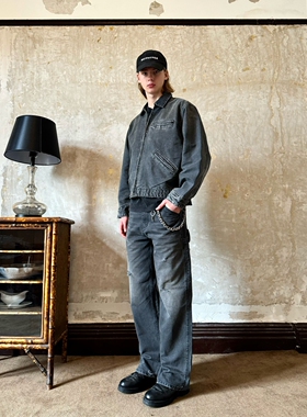 VLABMADE 重磅NewVintage做旧磨破复古重水洗B11单膝伐木工装长裤