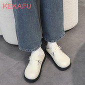 平底单鞋 珂卡芙真皮勃肯鞋 懒人一脚蹬软底豆豆鞋 新款 潮 女2023夏季