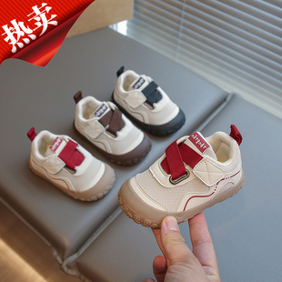 宝宝鞋子男童学步鞋深色秋冬款休闲耐脏1-3岁2女童德训鞋轻便小孩