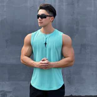 马孔多官方男士无袖背心户外运动跑步健身衣速干圆领修身T恤学生