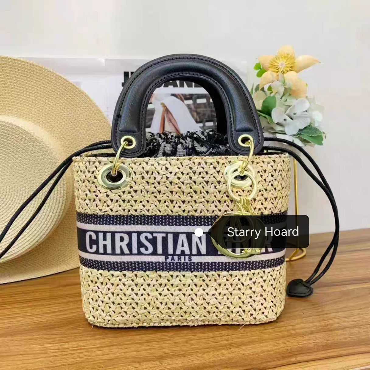 小众外贸女包bags新款草编纹戴妃包时尚百搭手提包单肩斜挎包经典