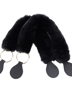 2025冬新Obag毛毛绒手柄配大环泪水滴附件拎提手柄女包背肩带配件