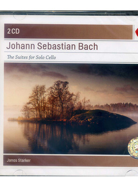 正版 Janos Starker 史塔克:巴赫 六首大提琴无伴奏组曲 进口CD