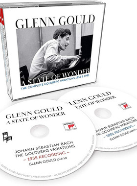 Glenn Gould 古尔德 巴赫哥德堡变奏曲1955与1981 2CD 重制版