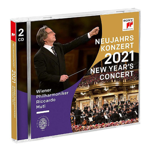 原版进口 2021年维也纳新年音乐会 2CD 古典音乐唱片 穆蒂