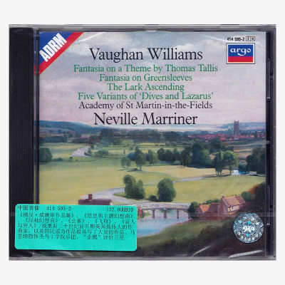 原装正版 VAUGHAN WILLIAMS 沃恩·威廉斯 幻想曲 进口CD唱片