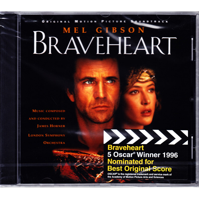 正版 勇敢的心 Braveheart 经典电影原声 音乐歌曲 OST 进口CD 音乐/影视/明星/音像 音乐CD/DVD 原图主图