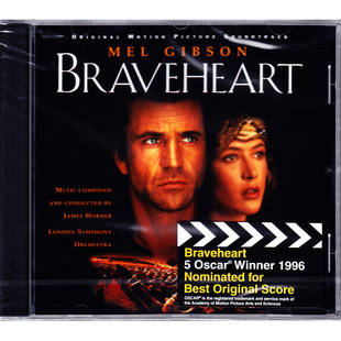 Braveheart 经典 电影原声 正版 OST 心 音乐歌曲 进口CD 勇敢