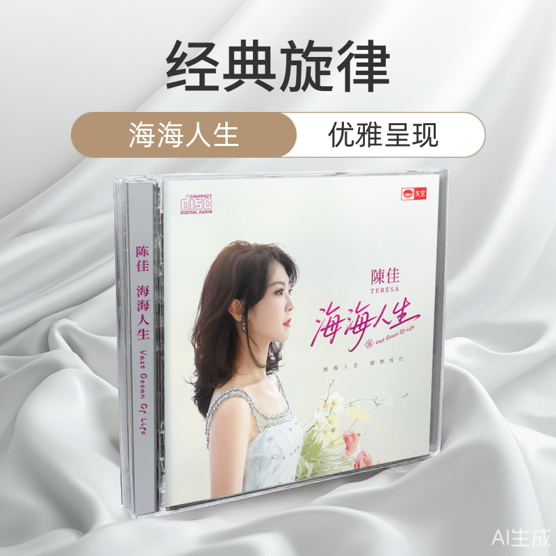正版 陈佳 海海人生 CD 无损音乐发烧hifi车载试音碟 爱拼才会赢