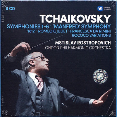 原版进口 柴可夫斯基 交响曲全集 罗斯特洛波维奇 6CD 古典音乐
