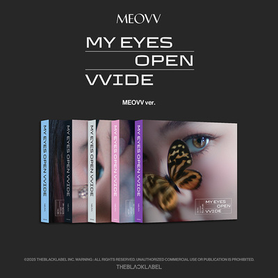 官方正版 MEOVV 出道专 MY EYES OPEN WIDE 喵专 写真集小卡周边