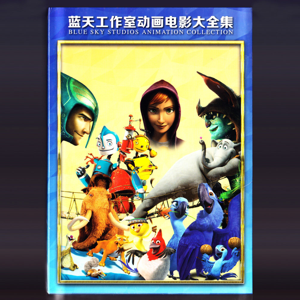 儿童英语动画片电影合集高清正版dvd光盘碟片里约大冒险冰川时代