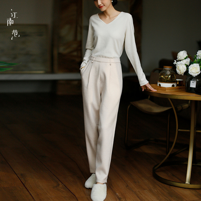 taobao agent Demi-season pants, retro woolen cheongsam, Chinese style