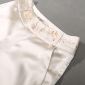 改良汉服女裤 上班穿日常复古阔腿裤 配唐装 江南范中式 裤 子女