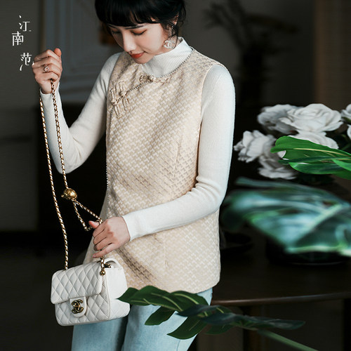 江南范中式改良唐装复古风马夹