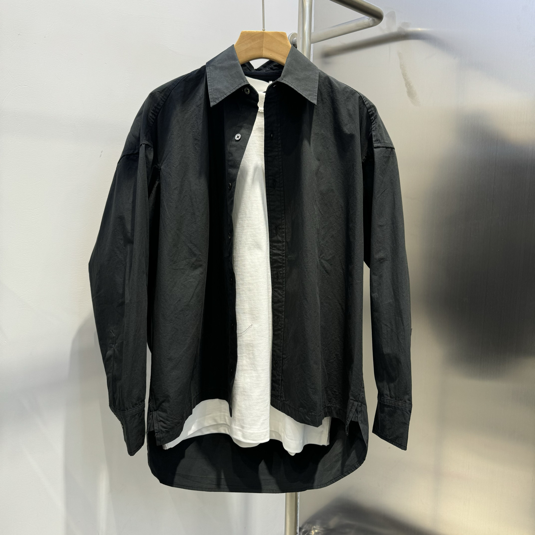 男装2025春季新款男士衬衫宽松小众长袖衬衣潮流设计感上衣高级感