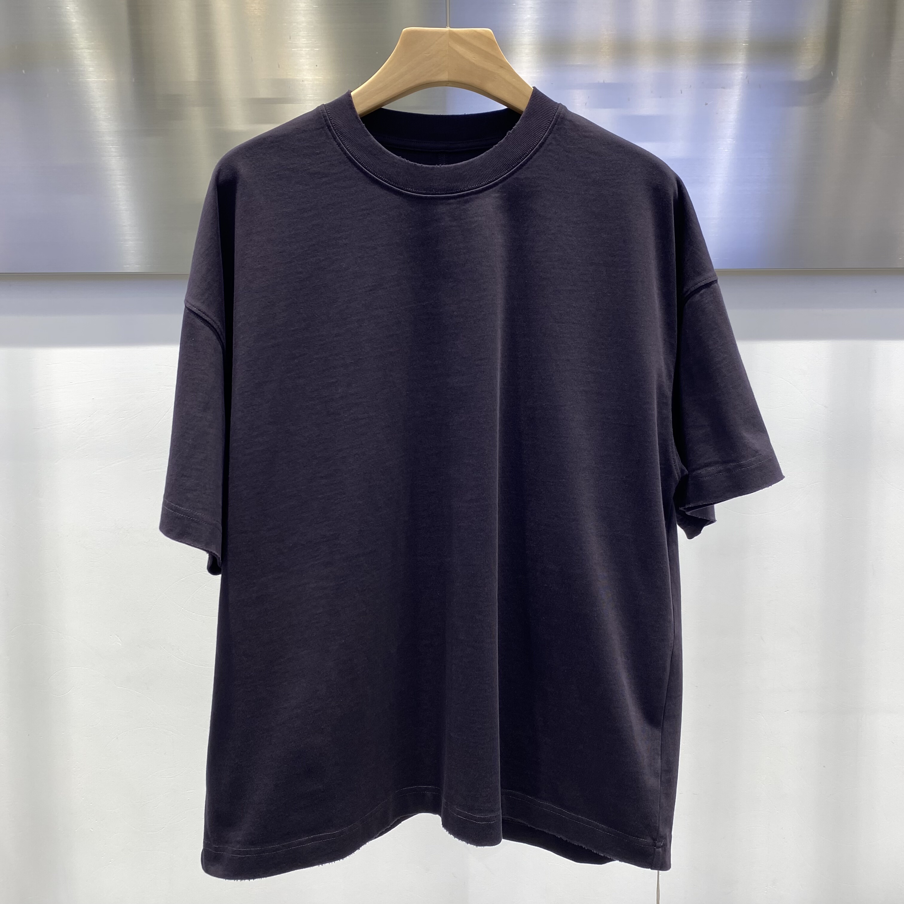 2026新款春装短袖280克男T恤高级感纯色短袖半袖打底衫