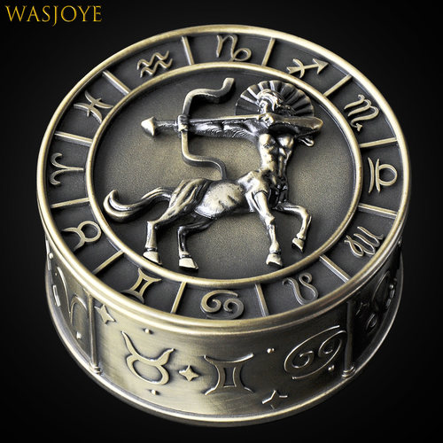 wasjoye十二星座复古礼物首饰盒