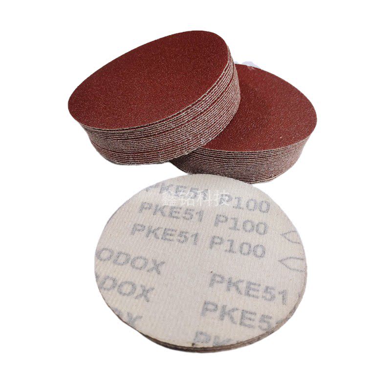 5寸圆盘植绒砂纸片气磨机干磨砂纸气动打磨砂纸砂皮纸125沙纸