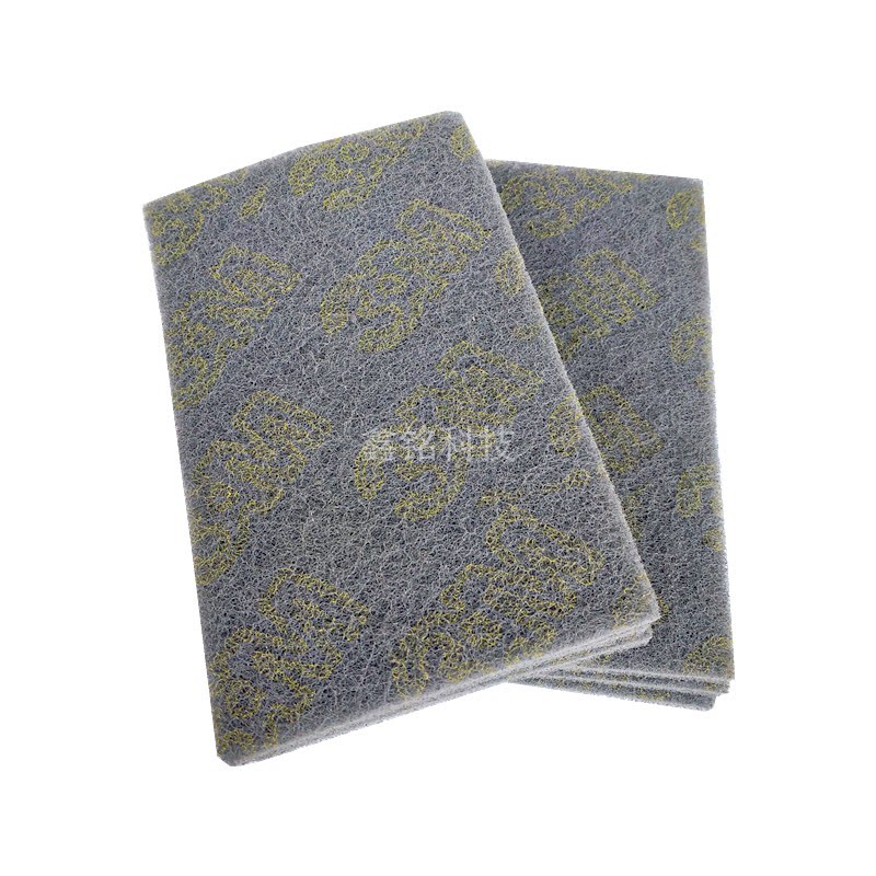 3m7448工业百洁布塑胶打磨拉丝布手擦布1000目汽车油漆抛光布灰色